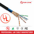 Pure Copper professional braiding shielded 23awg copper/ cca cat6 cat6e indoor